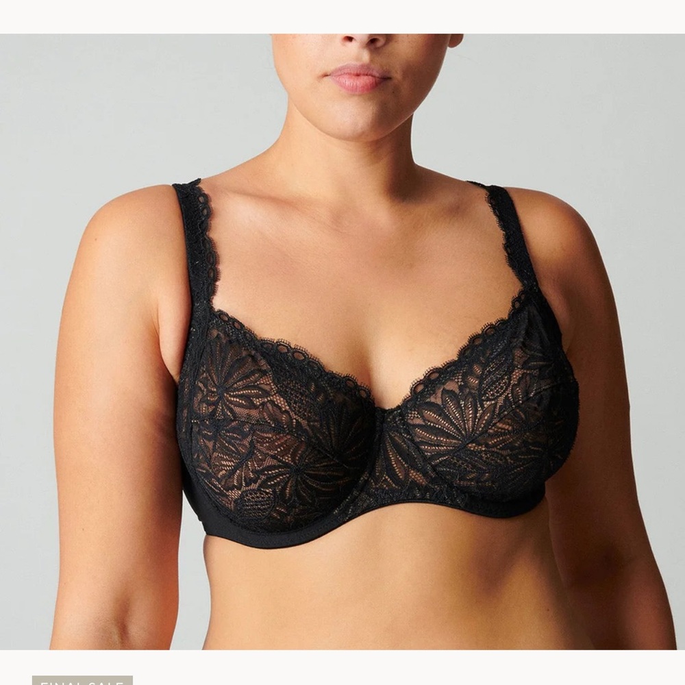 Simone Perele Exotica Full Cup 36G NWT Black Lace Bra